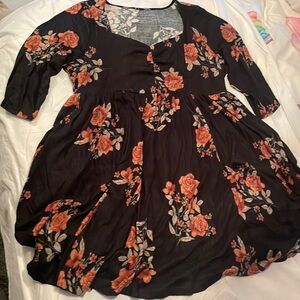 Soft Torrid Floral Sweater Dress